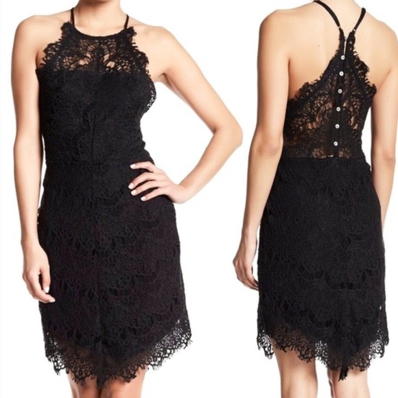 Free People Dresses & Skirts - Free People She Got It Racerback Lace Mini Dress